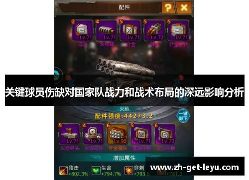 关键球员伤缺对国家队战力和战术布局的深远影响分析